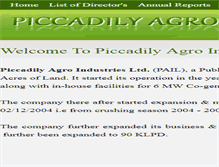 Tablet Screenshot of picagro.com